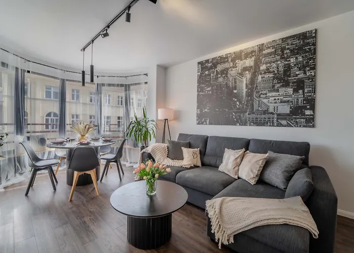 公寓 New Large Modern - Center - 60m2 - Lift - Parking 弗罗茨瓦夫